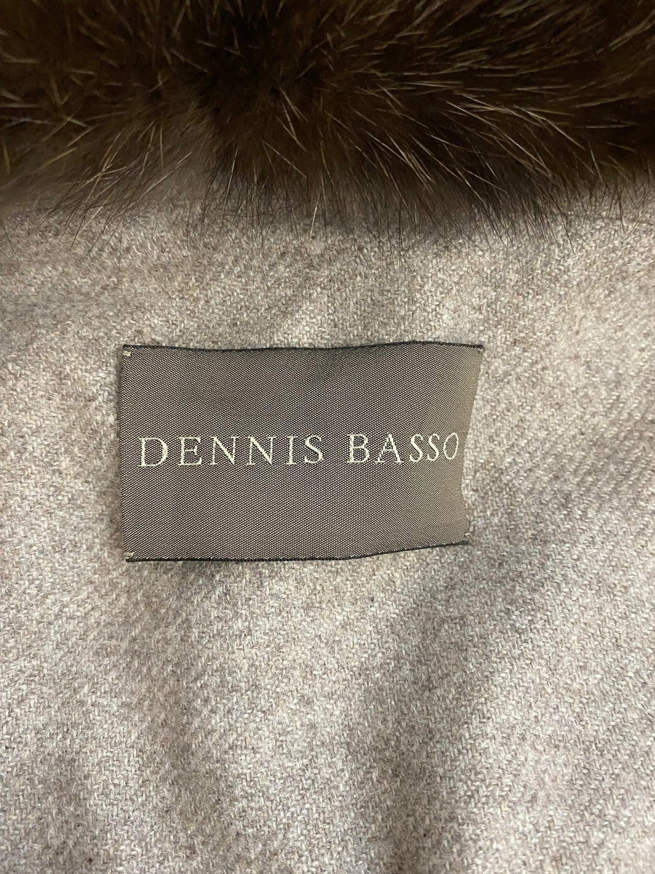 Women's Dennis Basso Cashmere & Russian Sable Mink Fur Coat