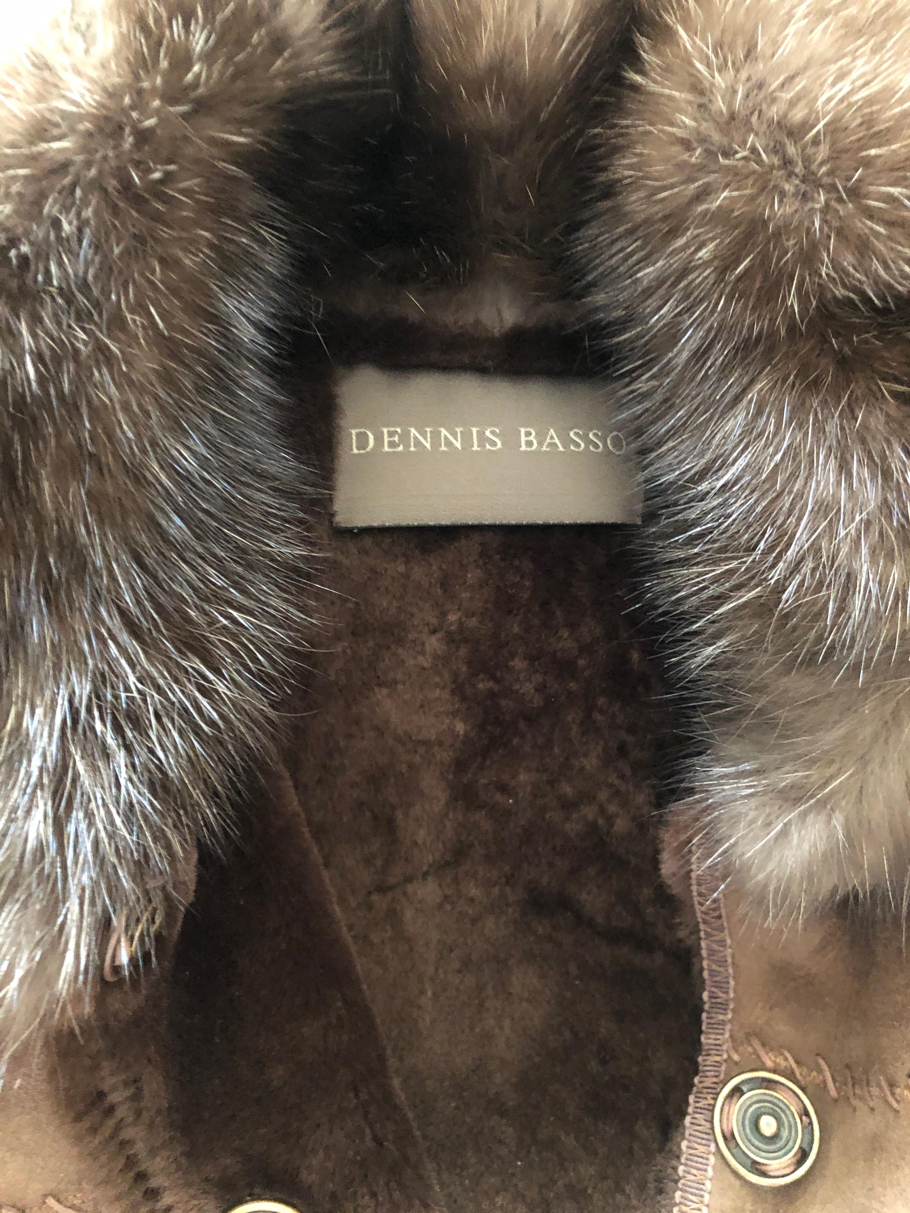 dennis shearling collar jacket