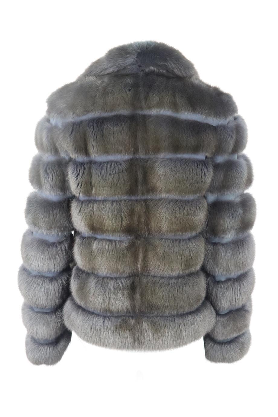 Women's Dennis Basso Sable Fur And Suede Jacket Small
