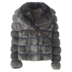 Dennis Basso Sable Fur And Suede Jacket Small