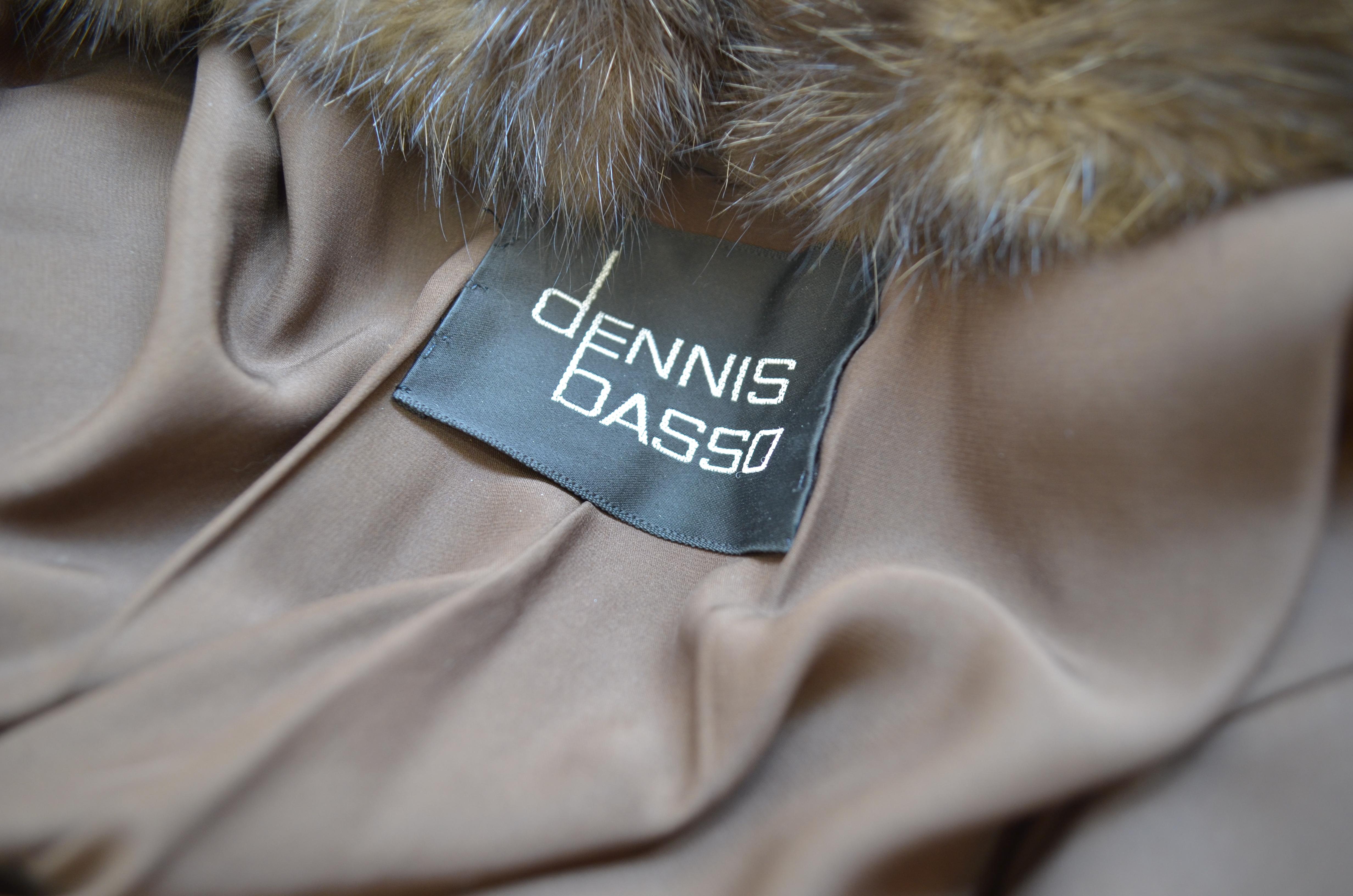 Black Dennis Basso Sable Fur Full-Length Coat