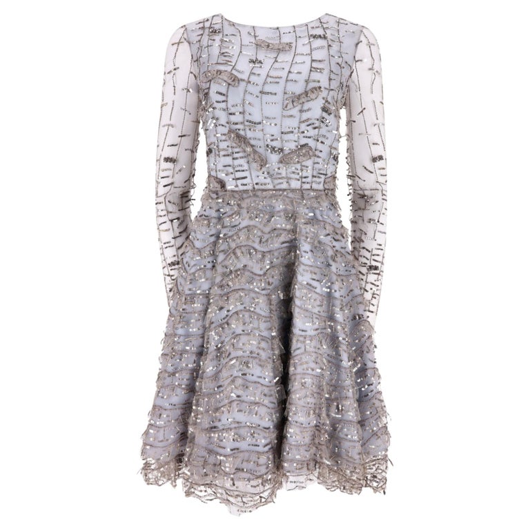Dennis Basso Sequin Embellished Dress For Sale at 1stDibs Dennis Basso Sequin Embellished Dress For Sale at 1stDibs