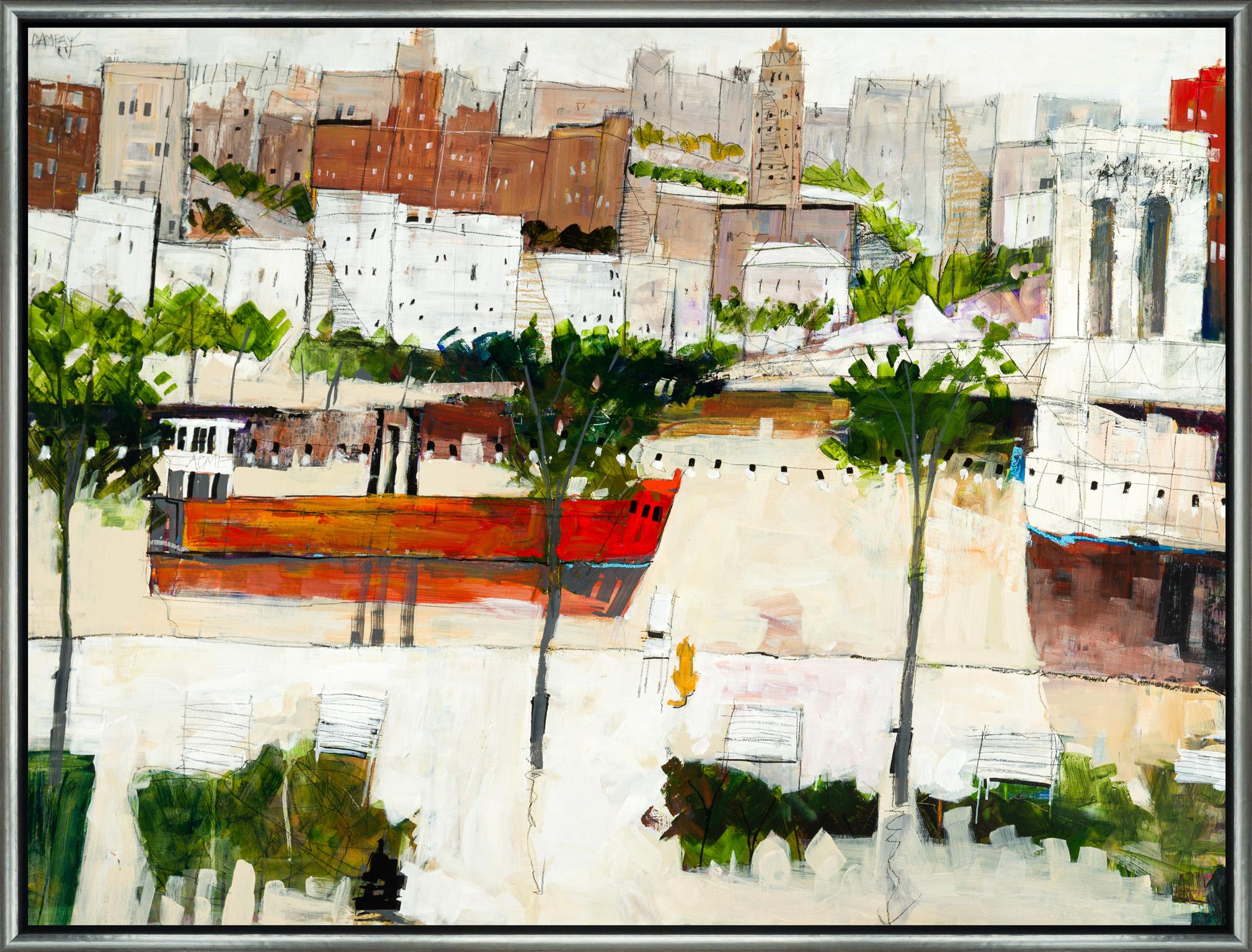 Dennis Campay Landscape Painting - Brooklyn Tankers