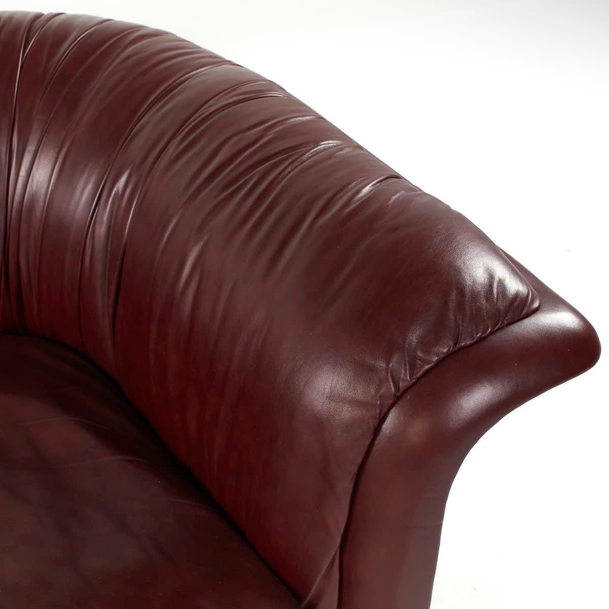 Dennis Christiansen for Dunbar Mid Century Leather Sofa For Sale 4