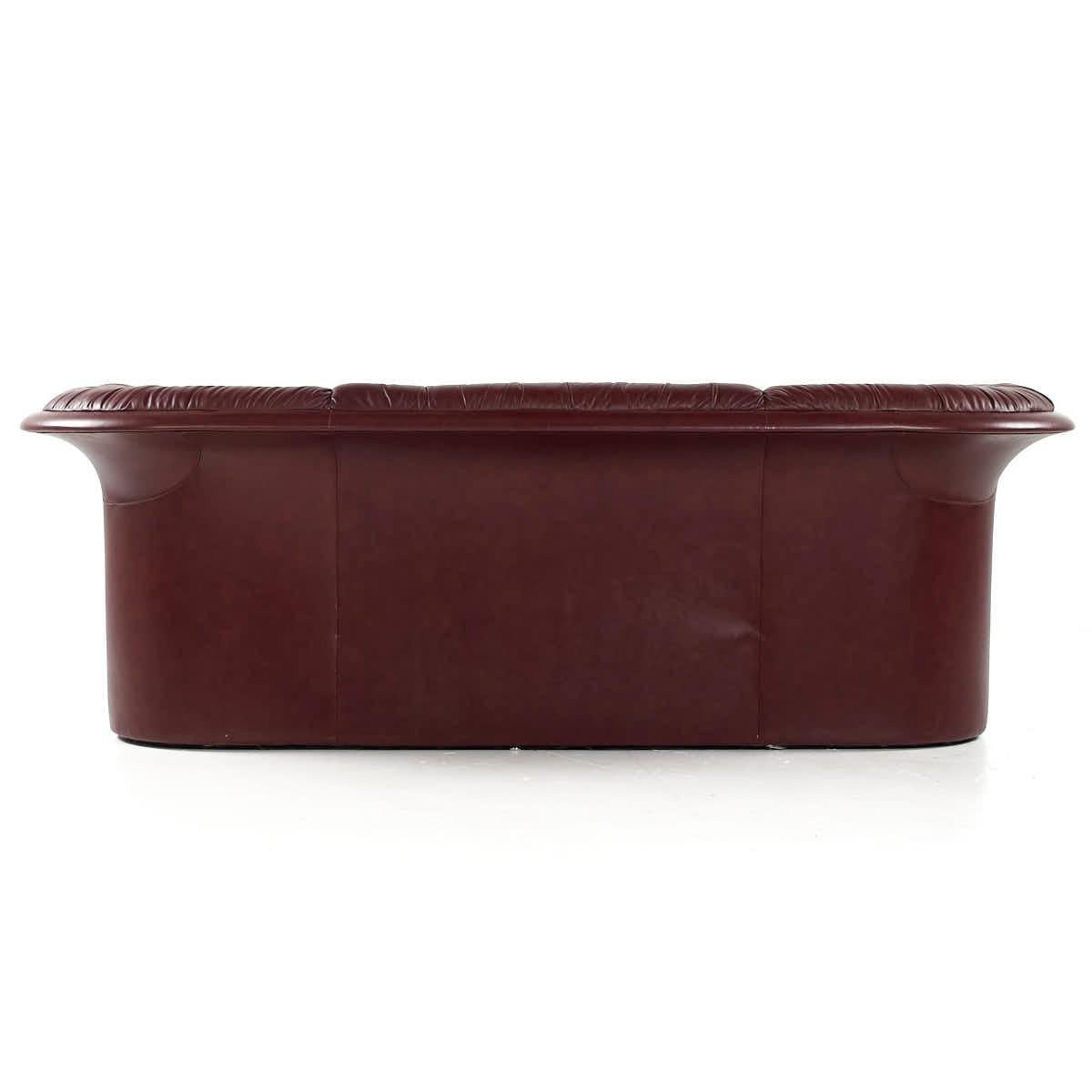 Dennis Christiansen for Dunbar Mid Century Leather Sofa For Sale 1