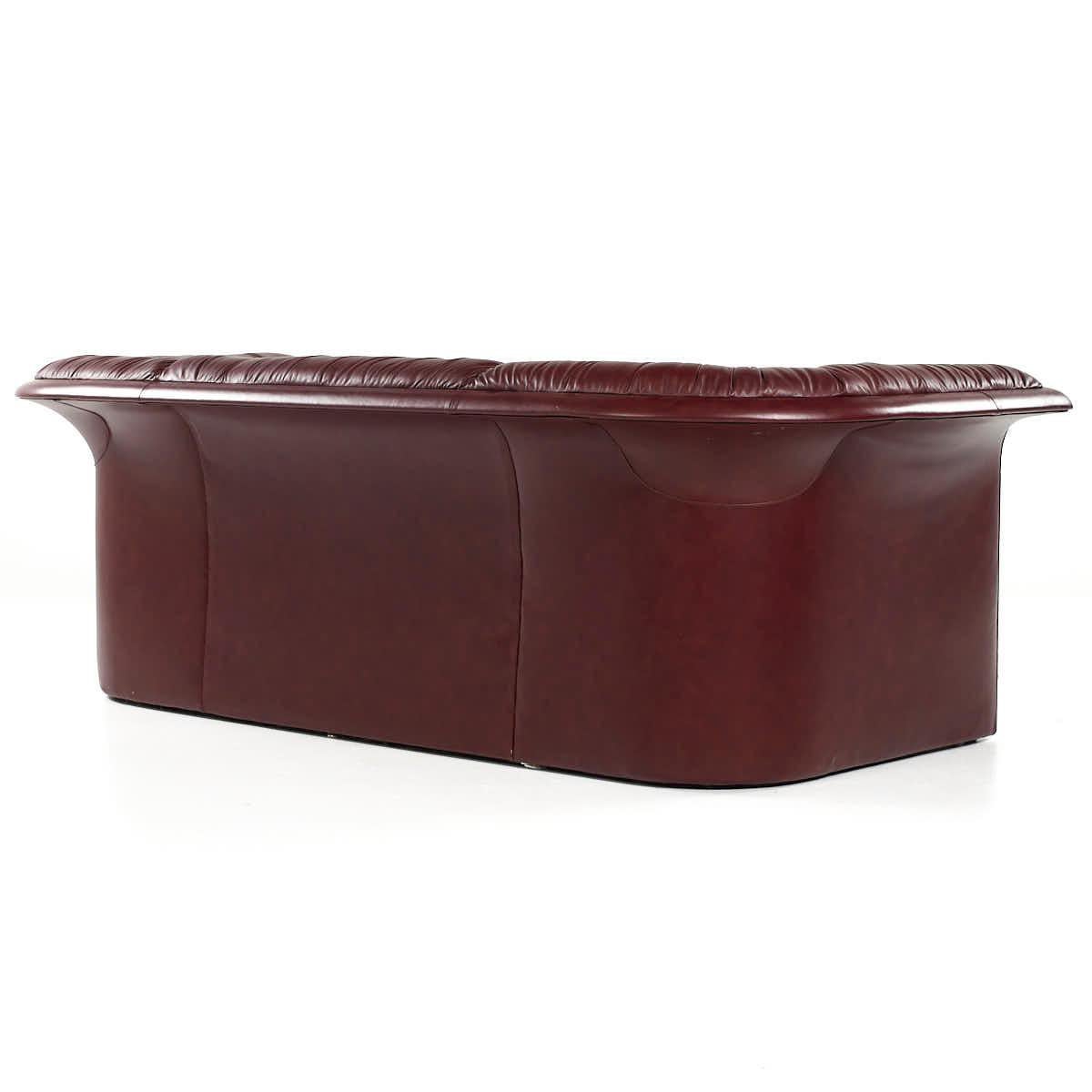 Dennis Christiansen for Dunbar Mid Century Leather Sofa For Sale 2