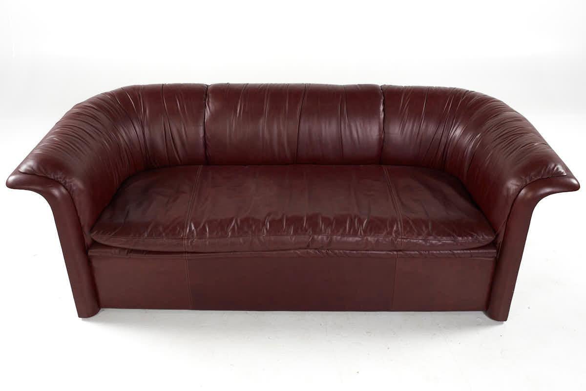 Dennis Christiansen for Dunbar Mid Century Leather Sofa For Sale 3