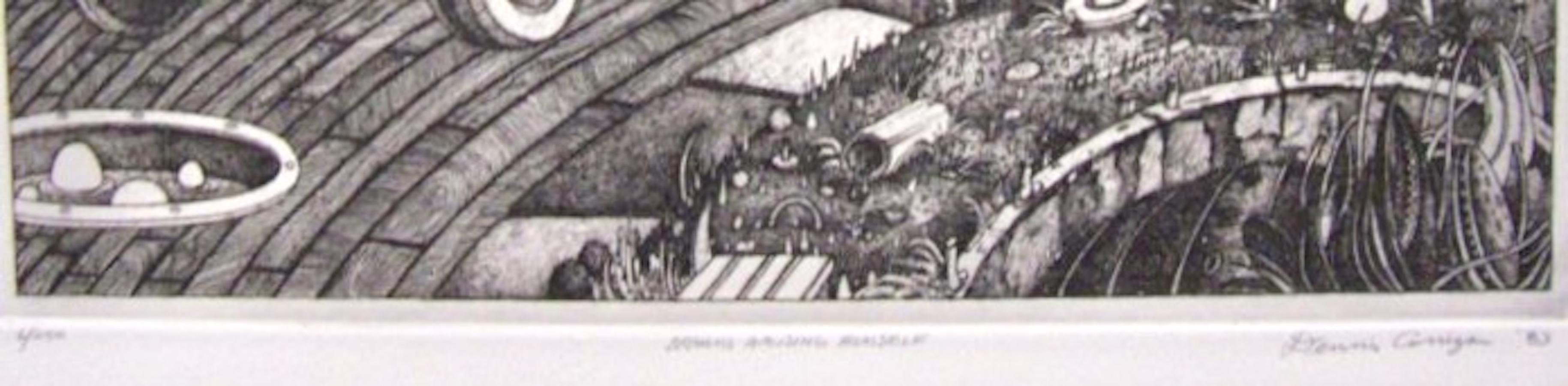 Dennis Corrigan, Brahms Amusing Himself, 1983, etching For Sale 4