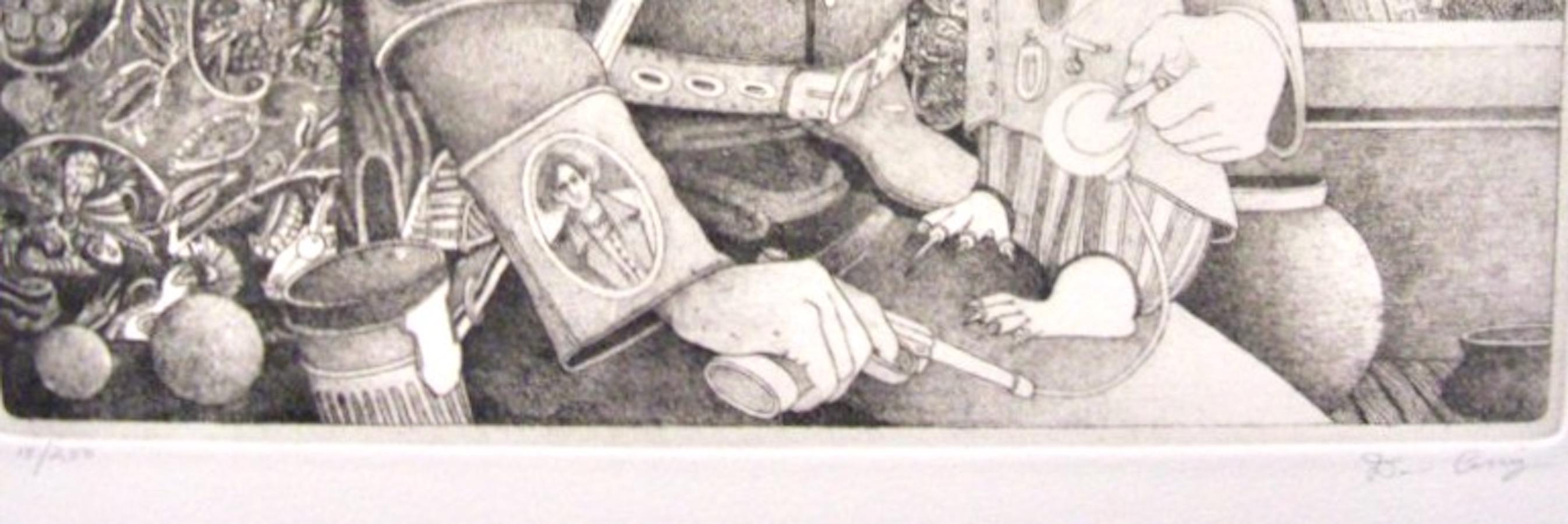 Dennis Corrigan, Nathaniel Hawthorne in posa con un gopher vestito in modo formale, 1978 in vendita 5