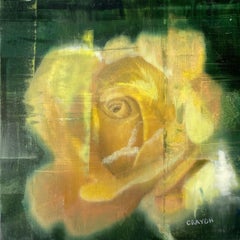 Yellow Rose, Painting, Oil on MDF Panel