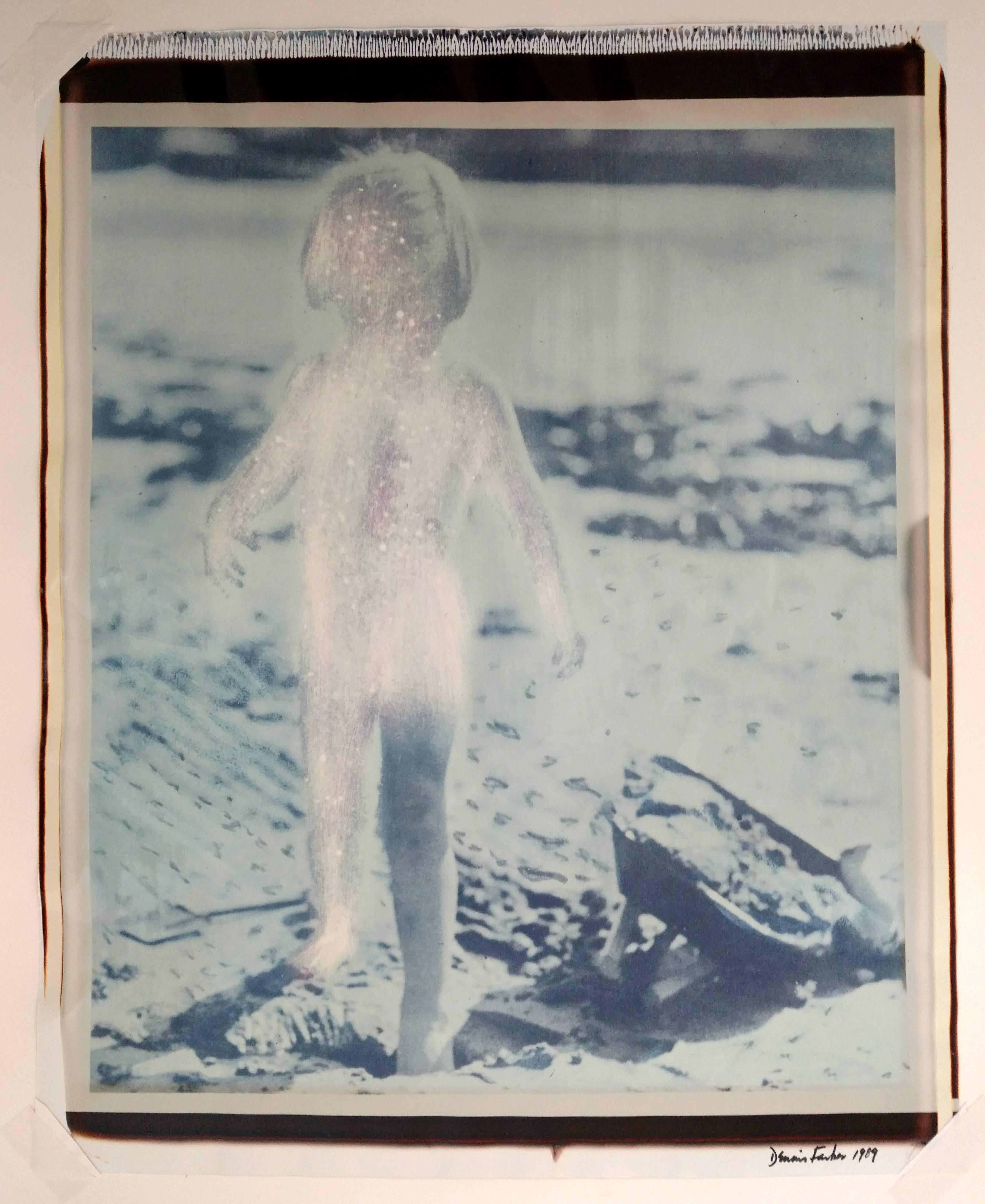 Dennis Farber Figurative Photograph - Large Format Vintage Color 20X24 Polaroid "Radiant Child" signed and dated