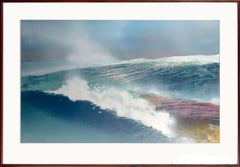 Large Scale Ocean Seascape Abstract Monoprint