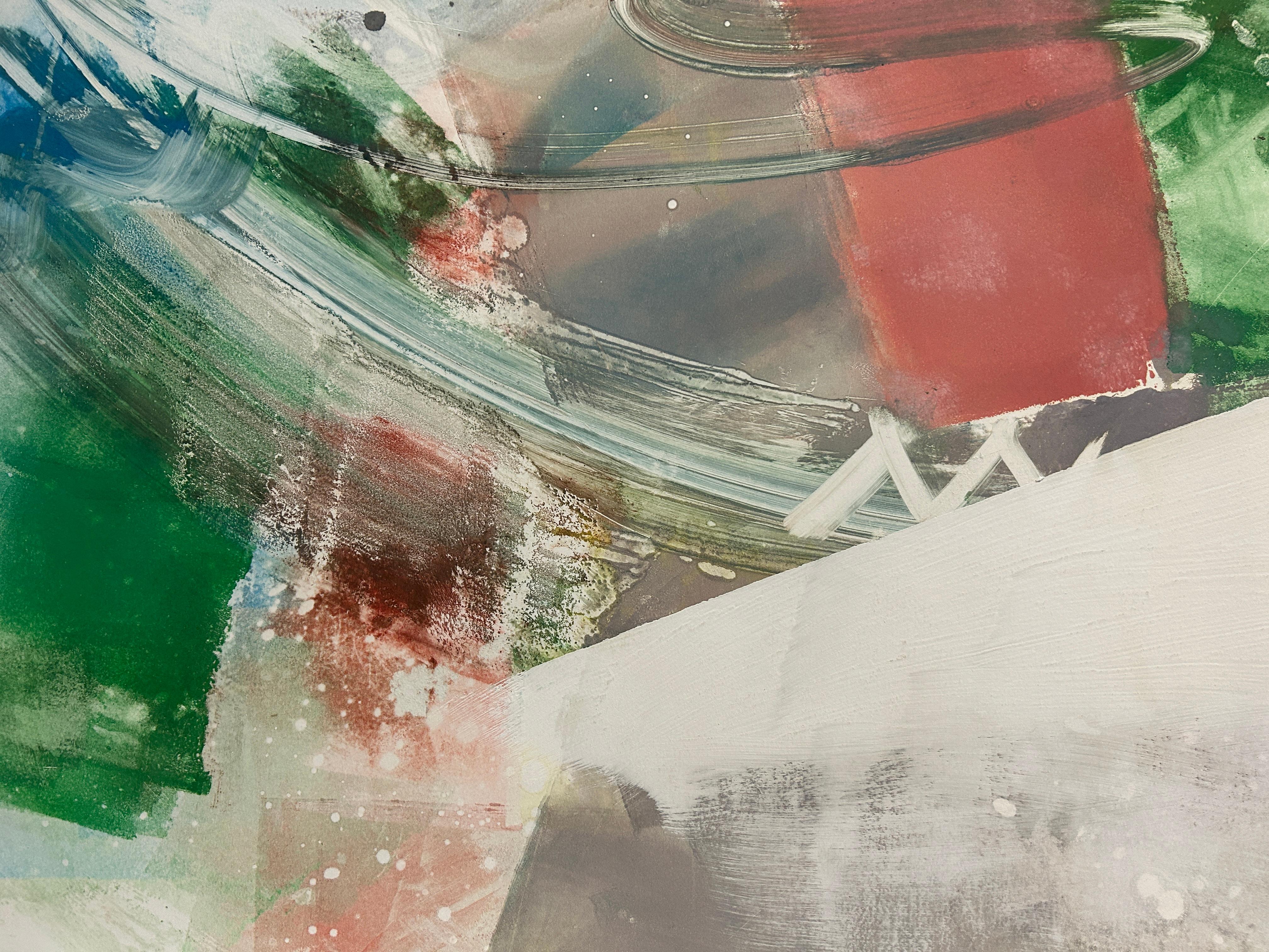 Abstraction - Gray Abstract Print by Dennis Frings