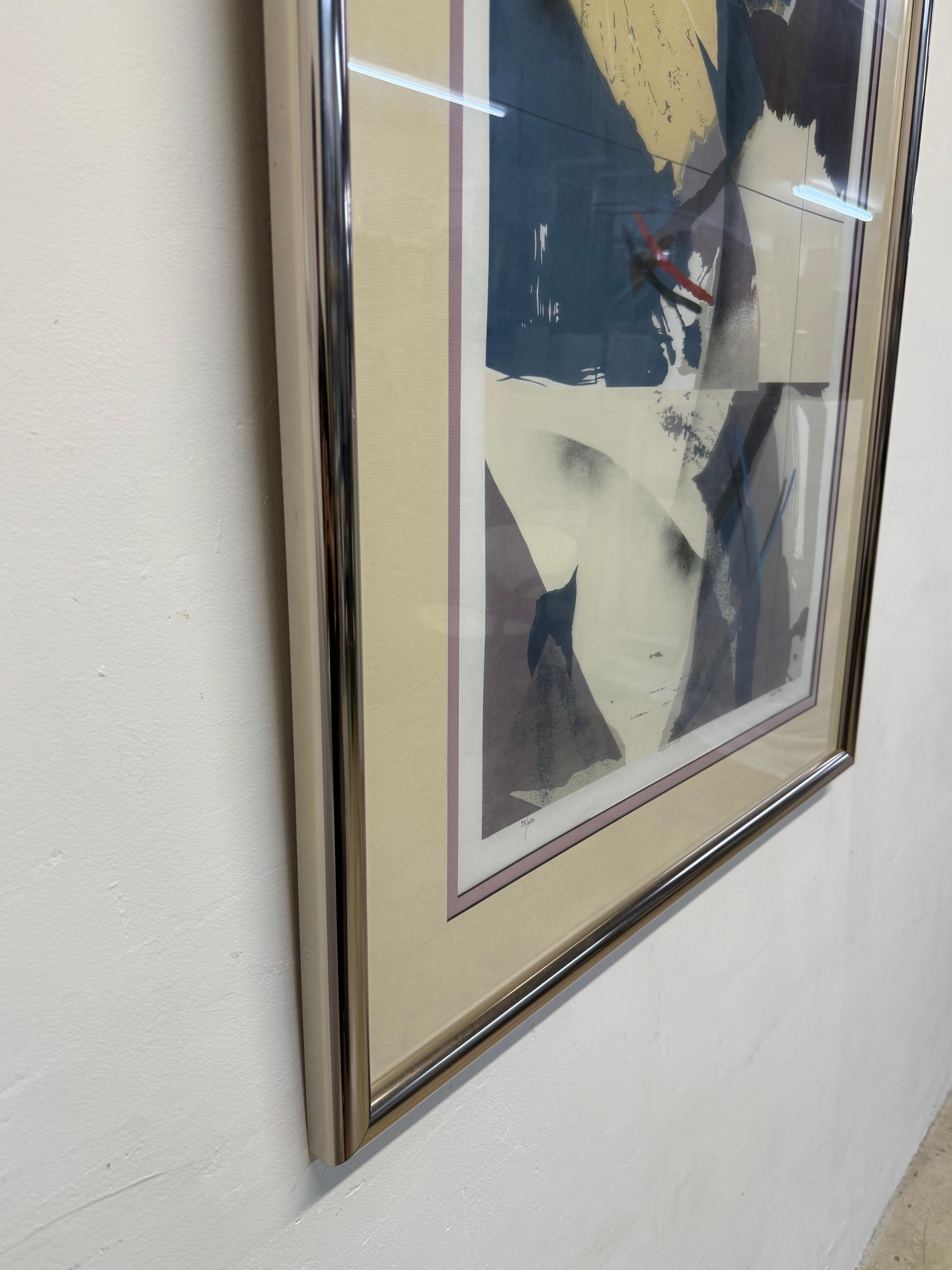 Dennis Frings “Nigrosin Violet” Serigraph, Signed and Numbered 58/250 For Sale 3