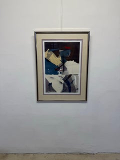 Dennis Frings “Nigrosin Violet” Serigraph, Signed and Numbered 58/250