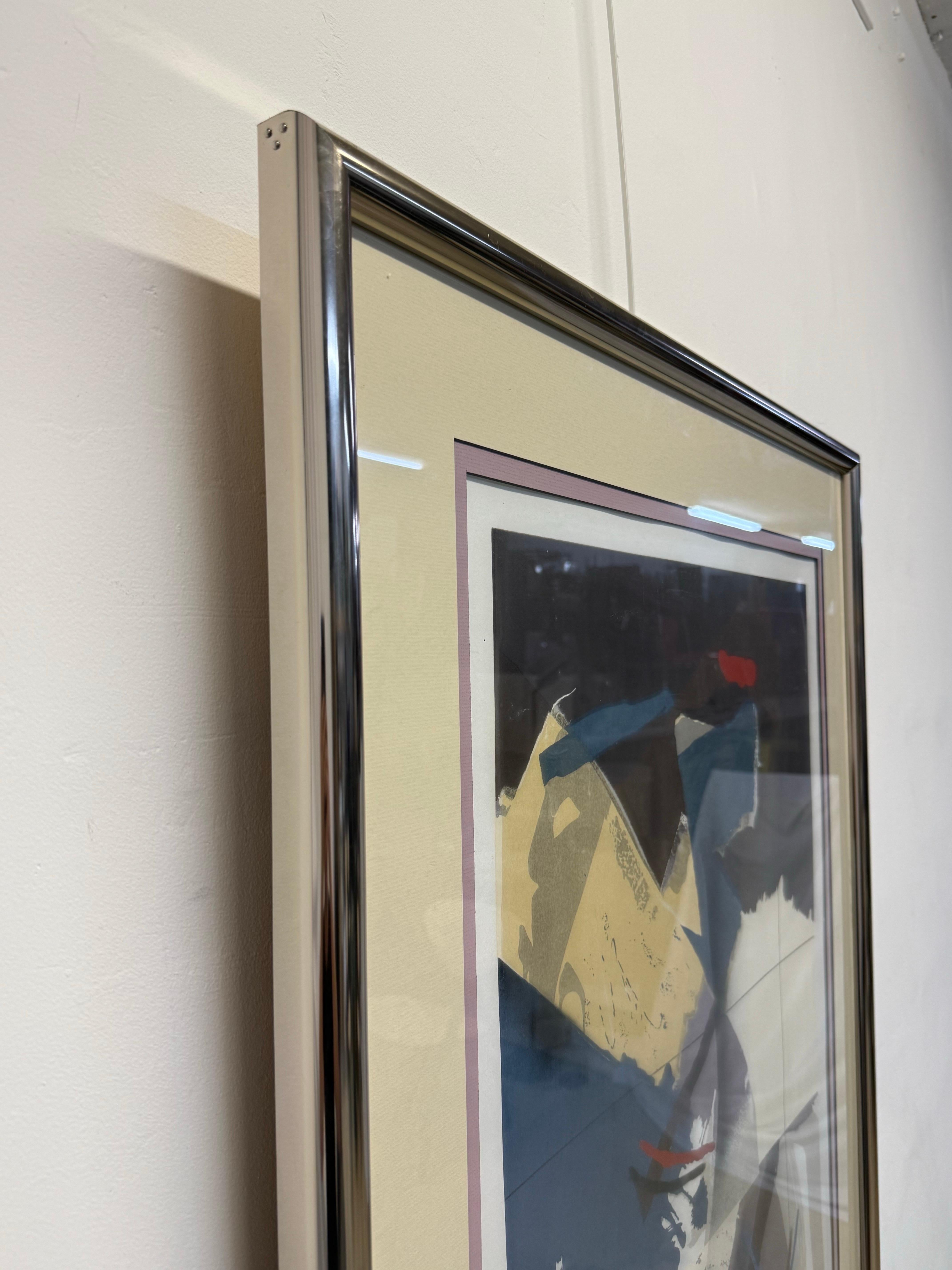 Chrome Dennis Frings “Nigrosin Violet” Serigraph, Signed and Numbered 58/250 For Sale