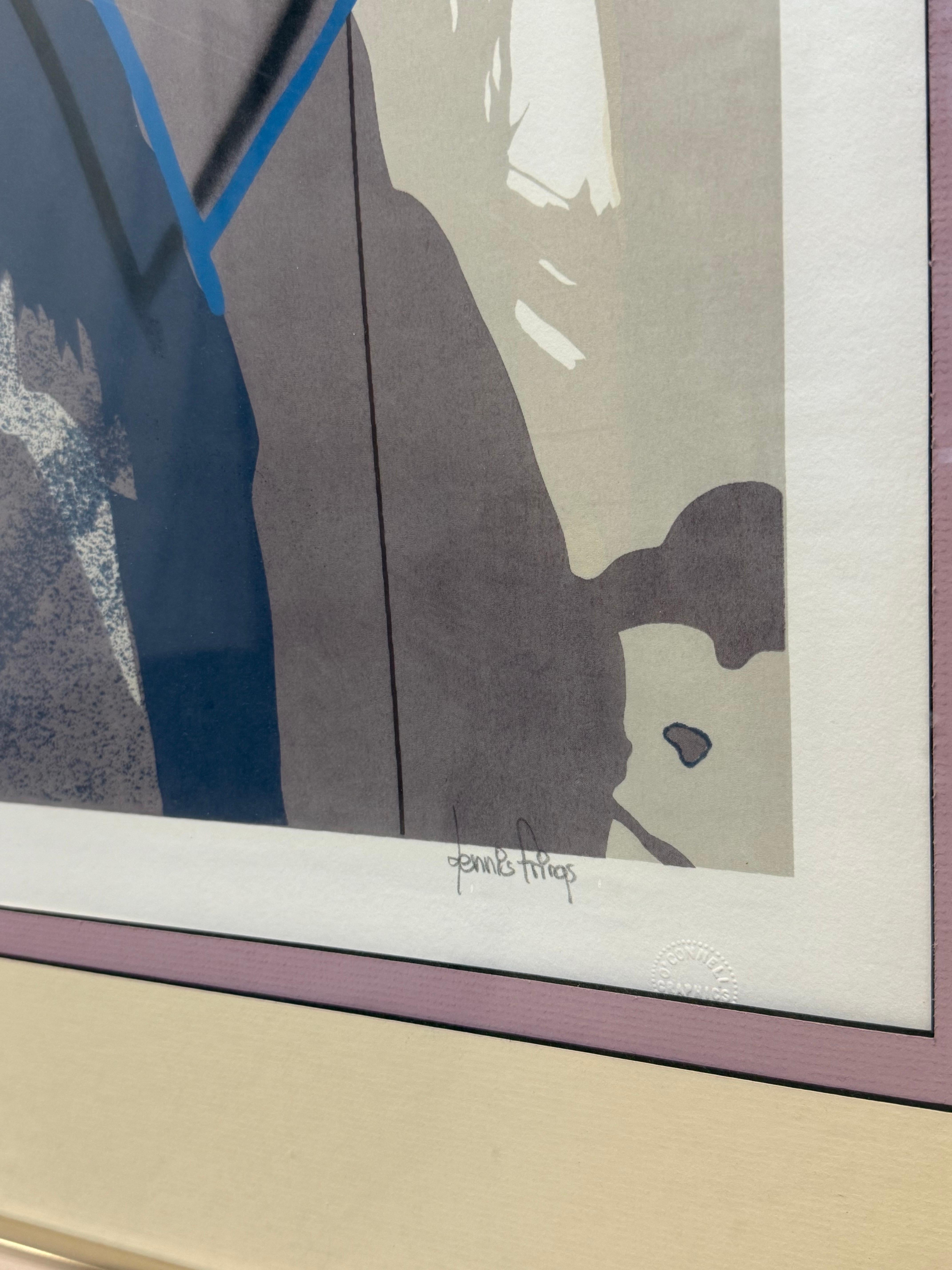 Dennis Frings “Nigrosin Violet” Serigraph, Signed and Numbered 58/250 For Sale 1