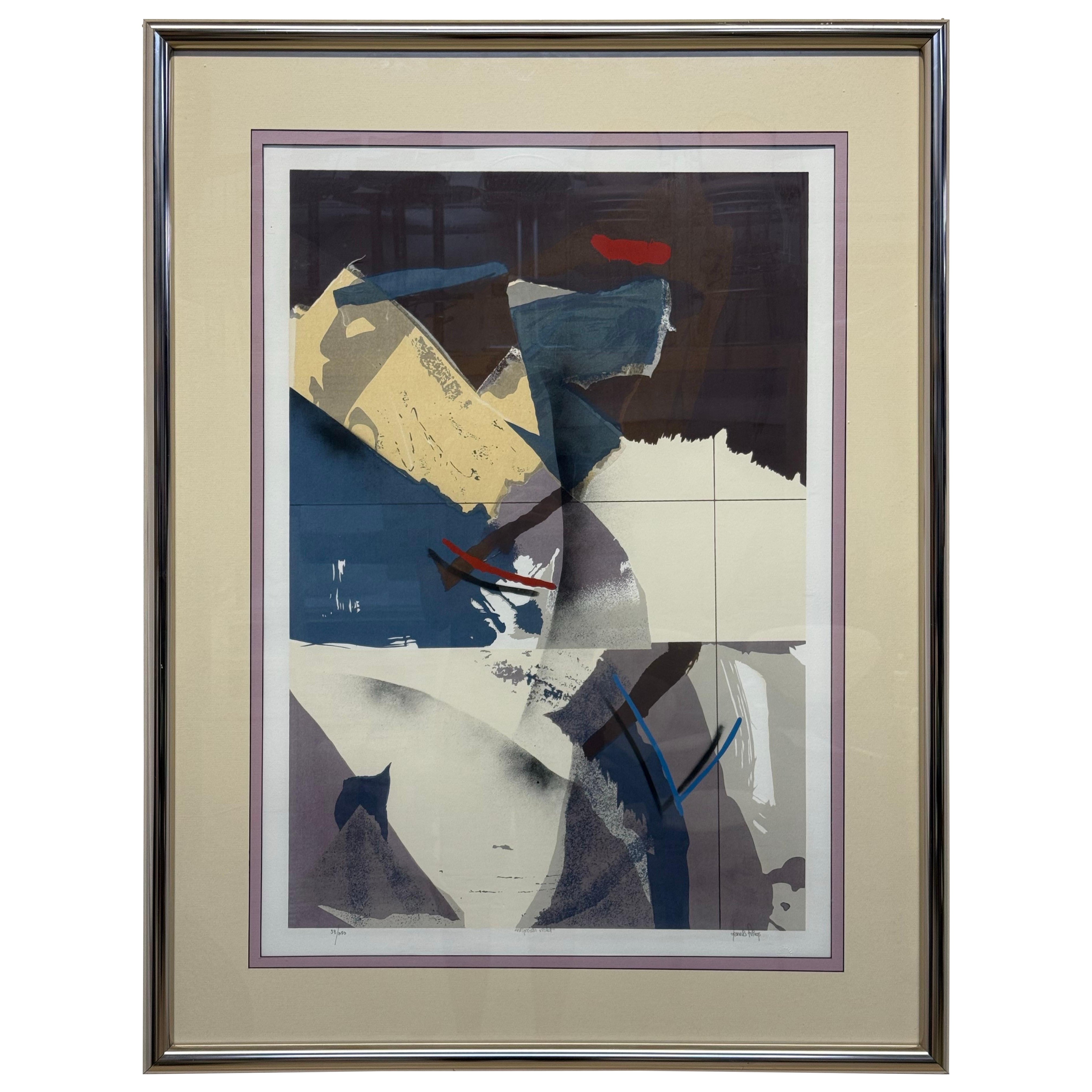 Dennis Frings “Nigrosin Violet” Serigraph, Signed and Numbered 58/250