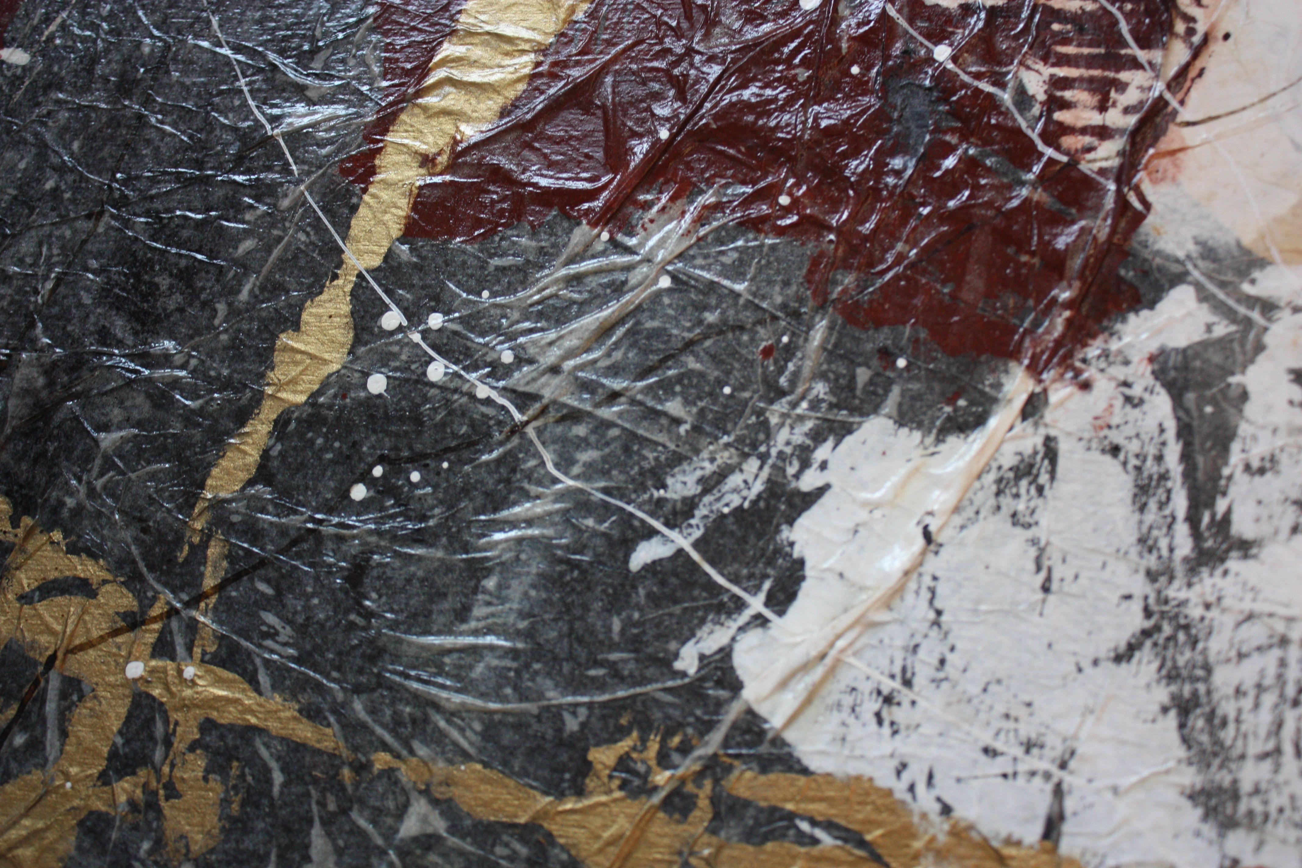 Dennis Frings ' Timbrel Series V' Große Mixed Media auf Karton 3