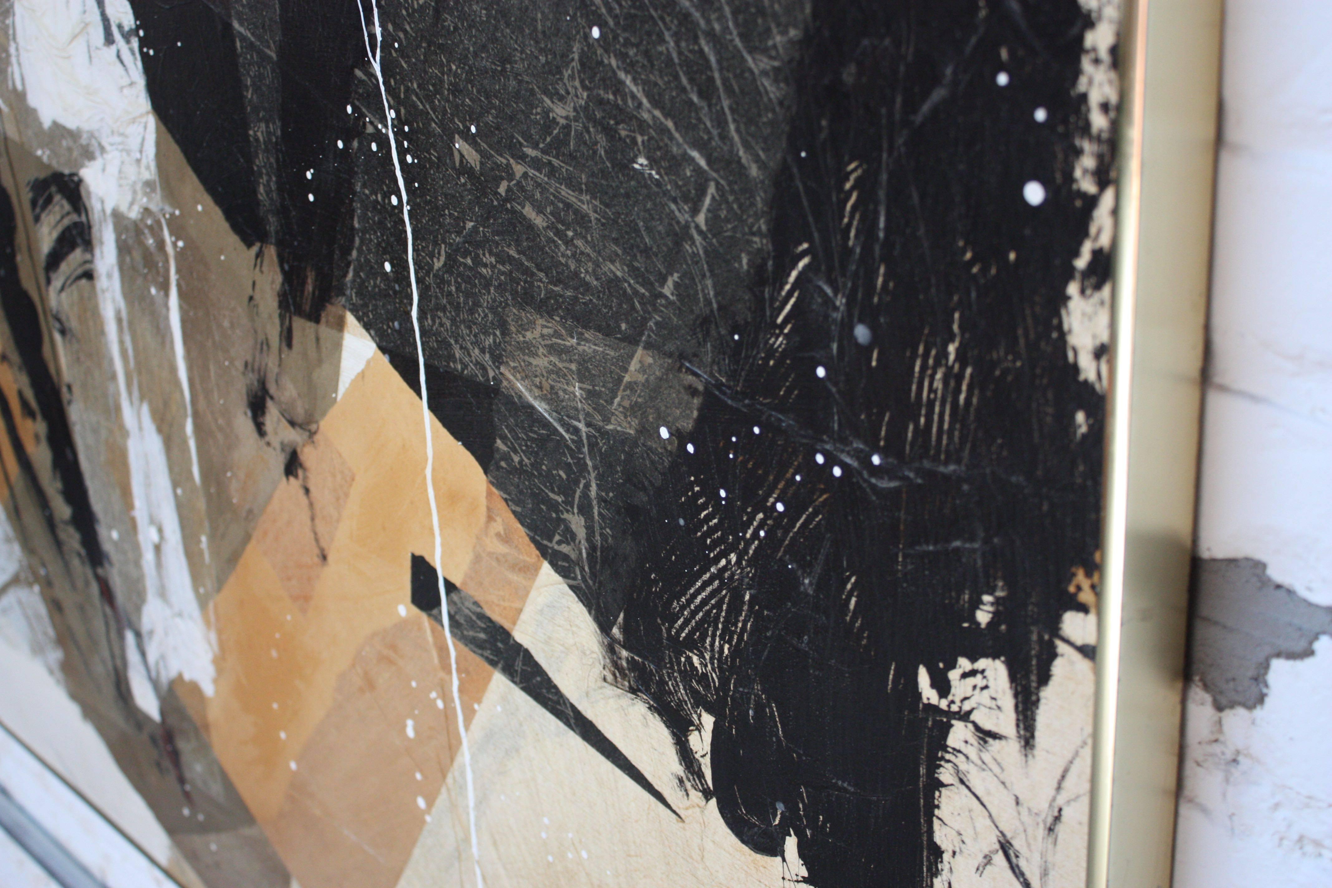 Dennis Frings ' Timbrel Series V' Große Mixed Media auf Karton (amerikanisch)