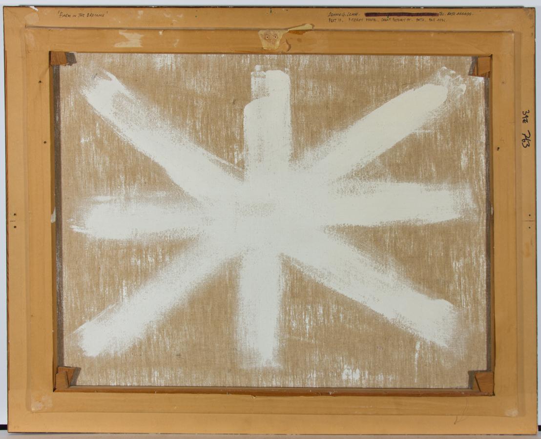 Dennis G. Leach Dennis G. Leach Framed Contemporary Oil, Farm in