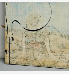 Large Pop Art Painting Dennis Hollingsworth LA Artist Post Modernist Abstract