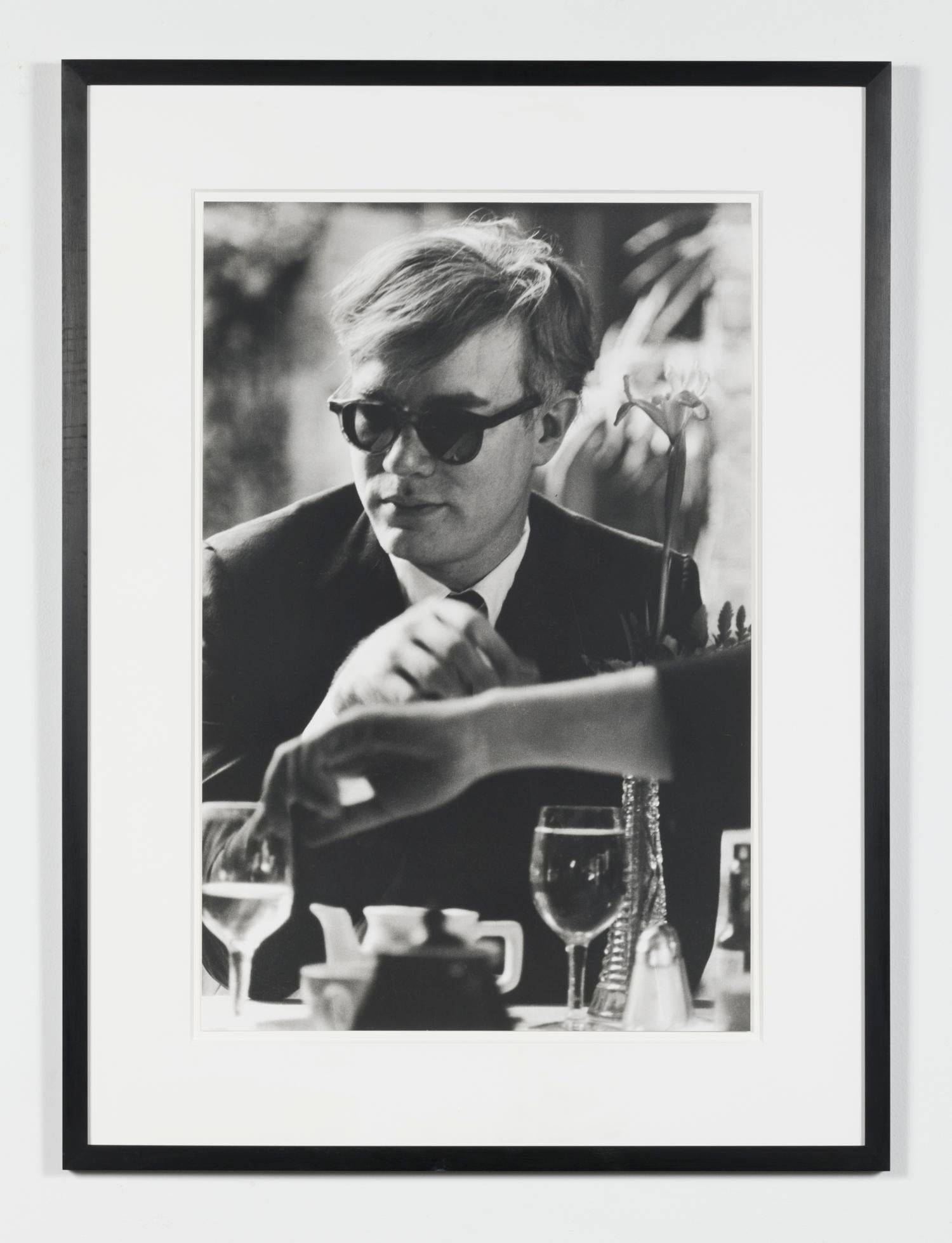 Andy Warhol (at table) - Photograph by Dennis Hopper