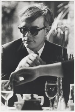 Andy Warhol (at table)