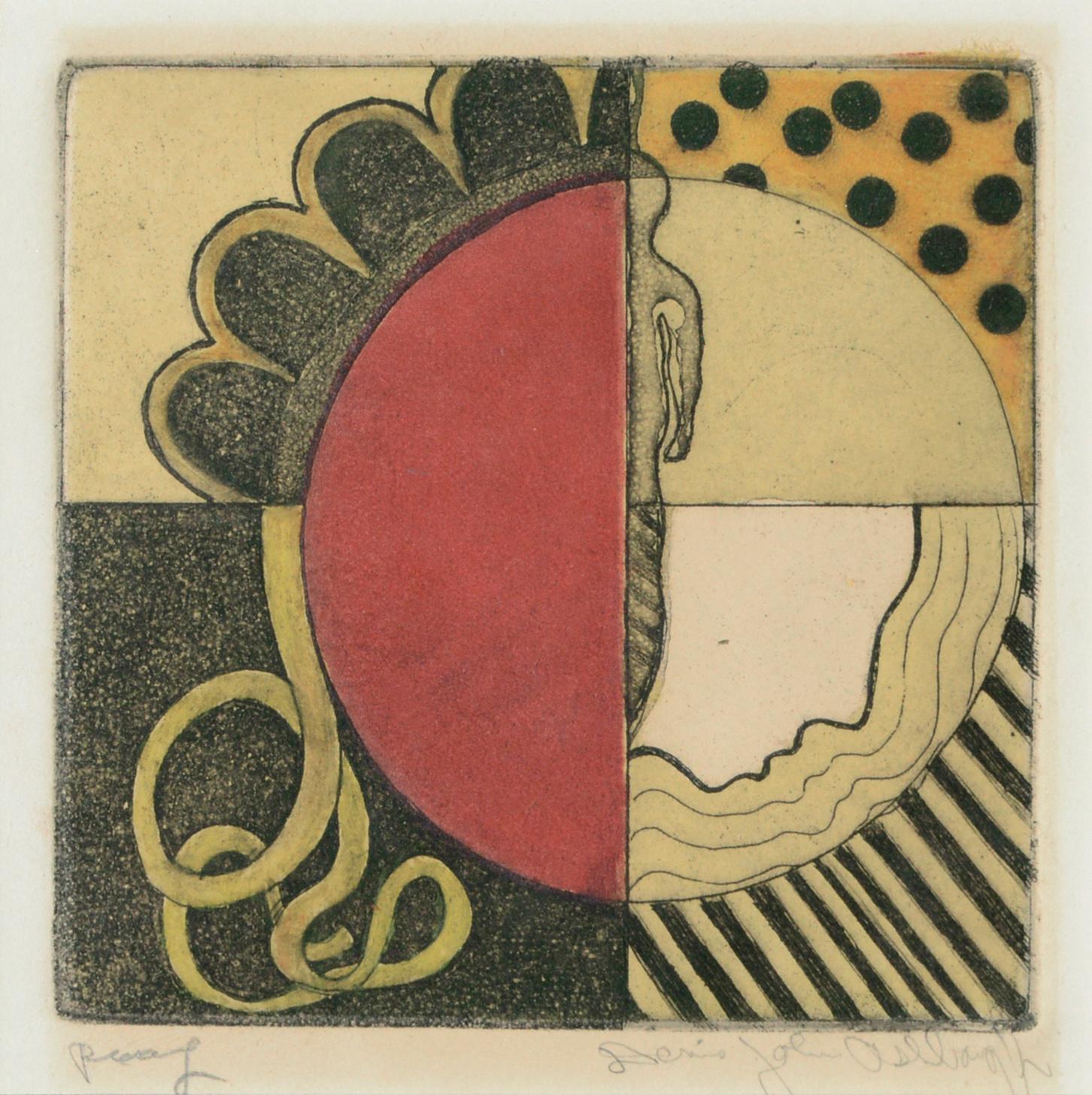 Abstract Earth - Emerging - Lithograph (Artist's Proof) - Print by Dennis John Ashbaugh