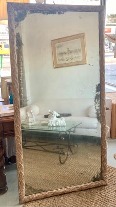 Dennis & Leen Acanthus Leaf Floor Mirror With Aged Glass