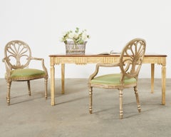 Dennis & Leen Belgian Louis XVI Neoclassical Style Library Table Desk