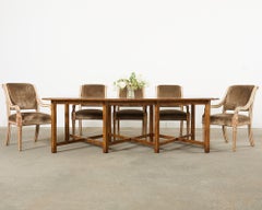 Dennis & Leen Distressed Walnut Tuscan Dining Table