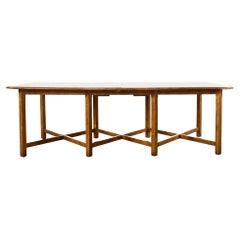 Dennis & Leen Distressed Walnut Tuscan Dining Table 
