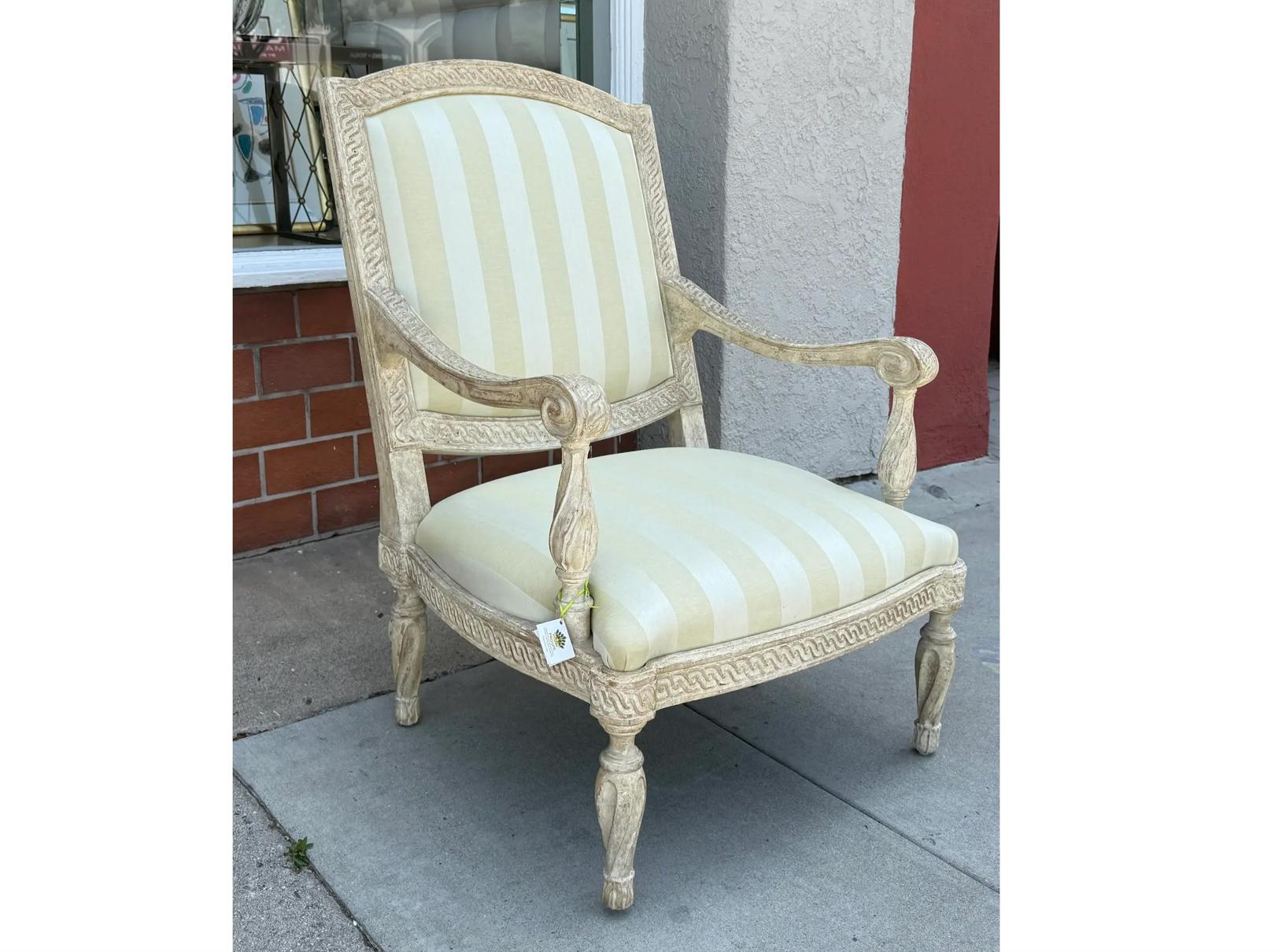 Américain Fauteuil Dennis & Leen Formations W Rose Tarlow Melrose House Fabric - 1 de 2 en vente