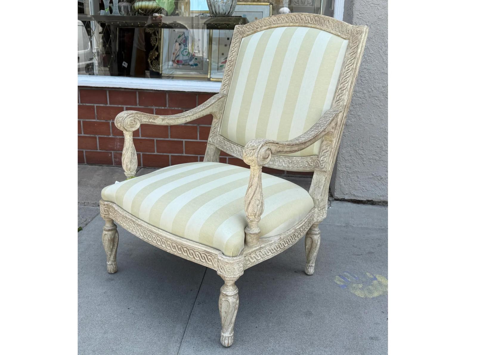 Fauteuil Dennis & Leen Formations W Rose Tarlow Melrose House Fabric - 1 de 2 Bon état - En vente à LOS ANGELES, CA