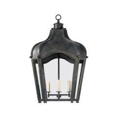 Dennis & Leen Iron and Glass Navarre Lantern Light Fixture