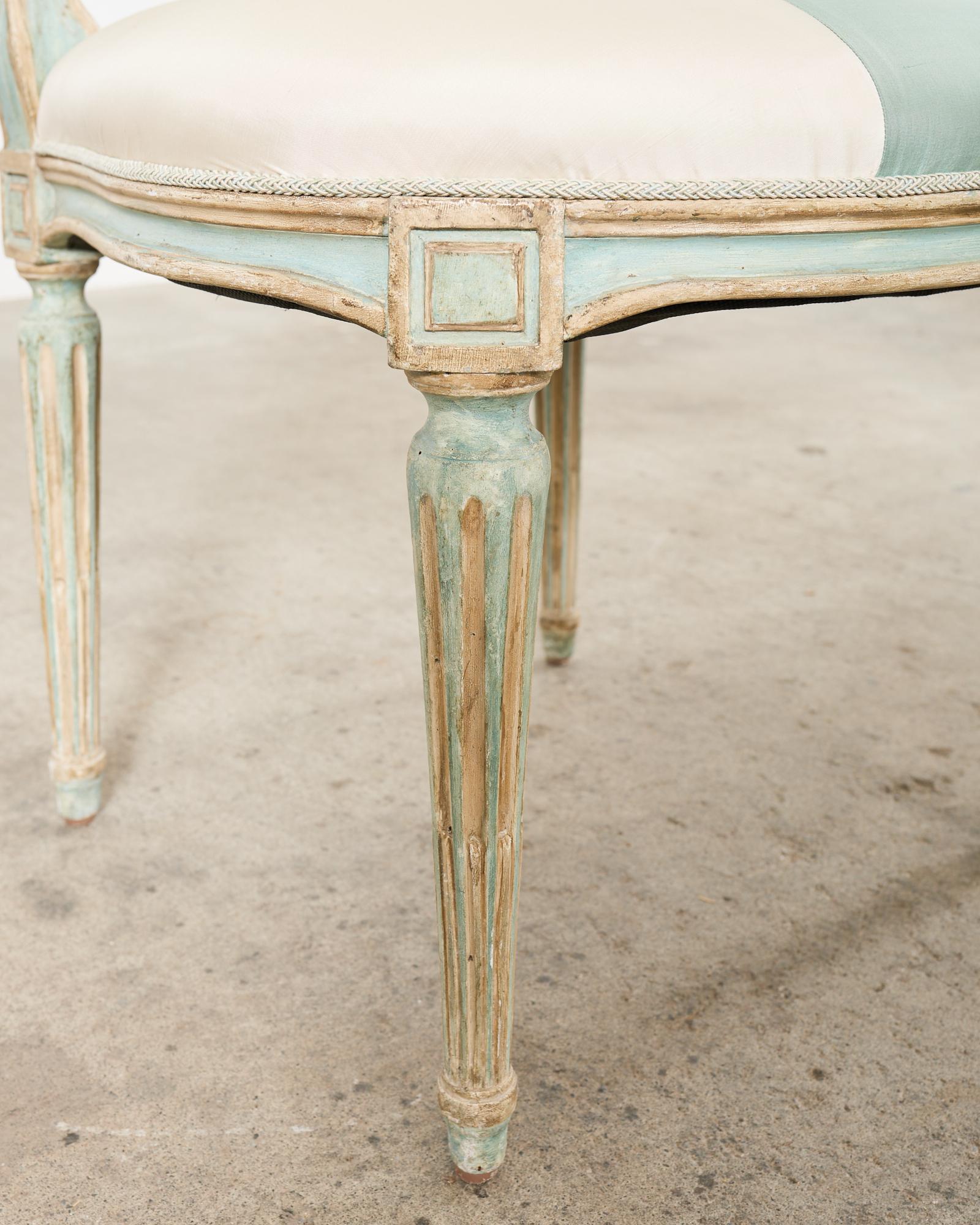 Dennis & Leen Louis XVI Style Painted Dining Chair For Sale 1