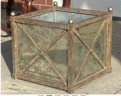 Dennis & Leen Mirrored Silver Gilt Metal Planter Jardiniere