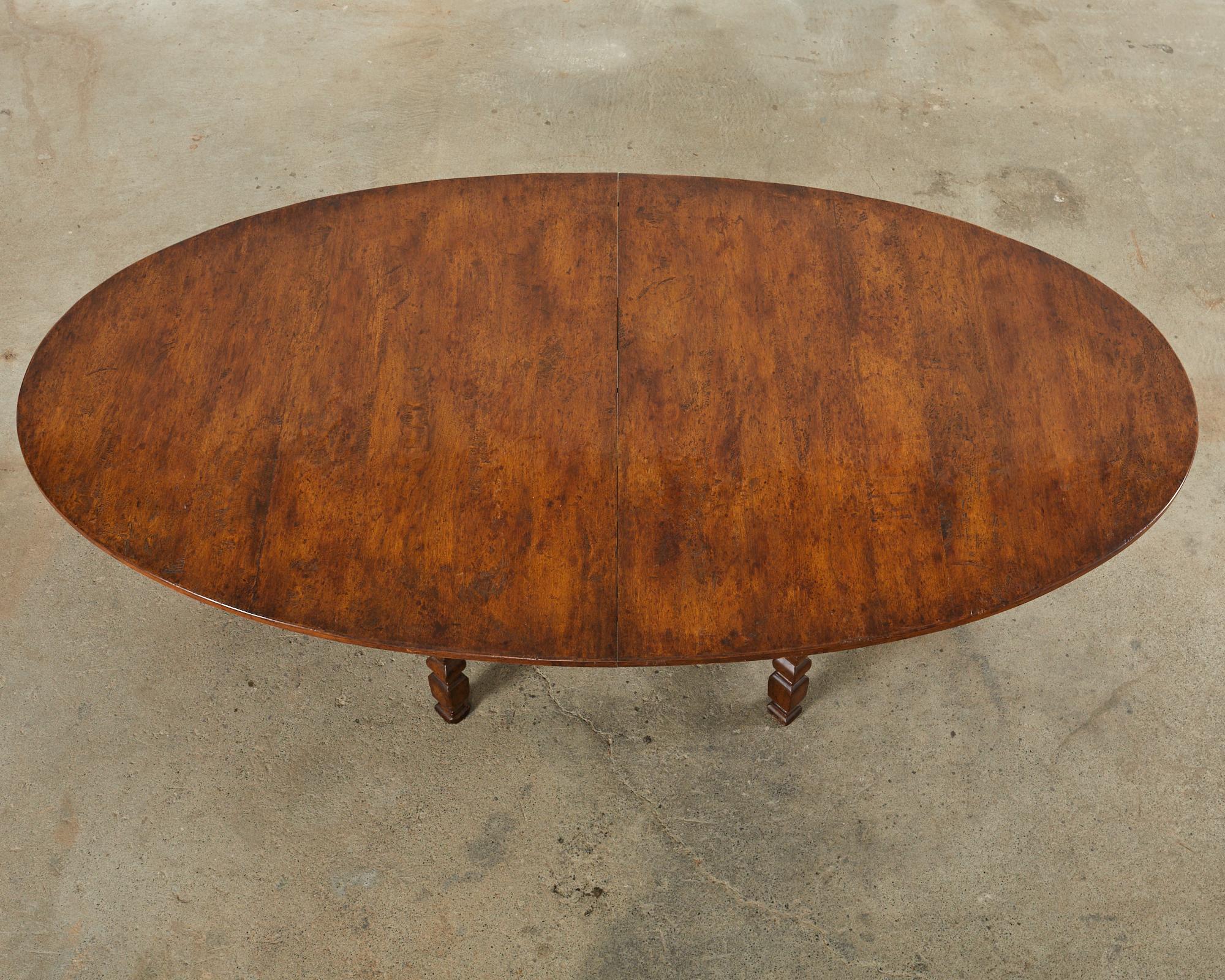 Hand-Crafted Dennis & Leen Spanish Baroque Style Walnut Dining Table