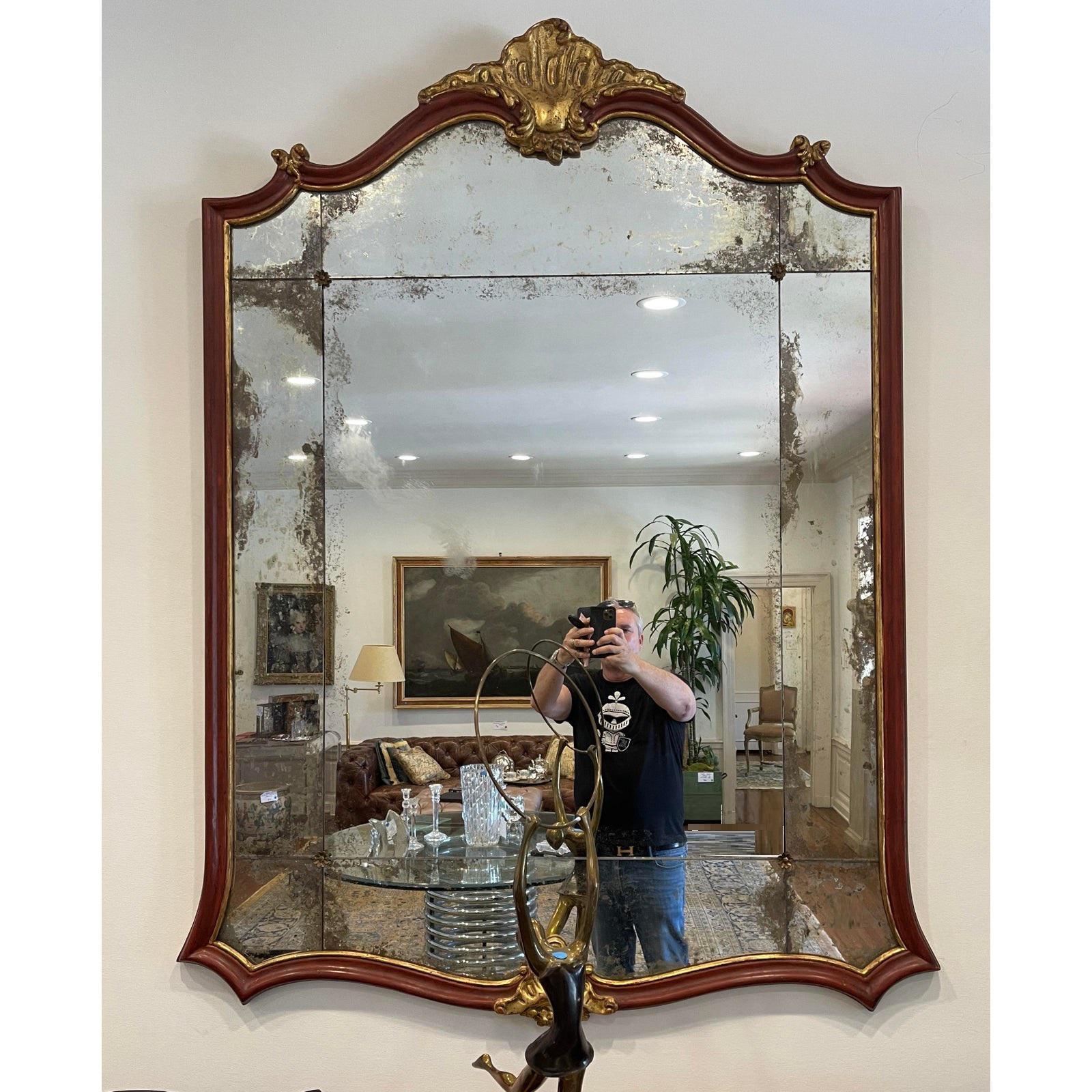 American Dennis & Leen Von Howe Louis XV Style Cartouche Mirror