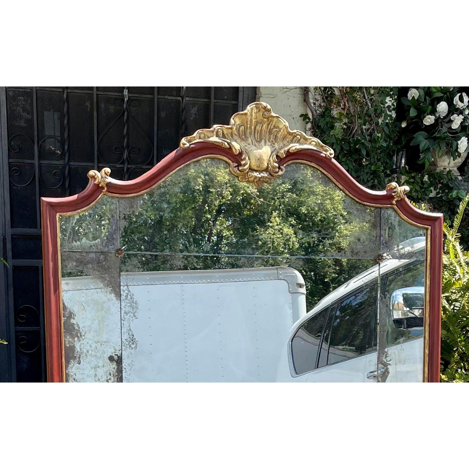 Dennis & Leen Von Howe Louis XV Style Cartouche Mirror In Good Condition In LOS ANGELES, CA