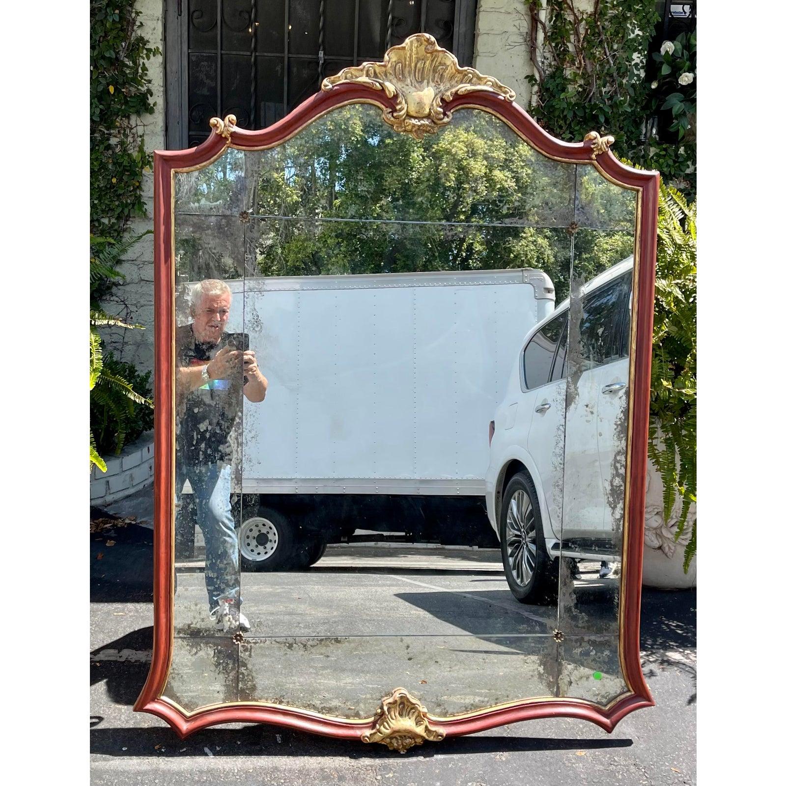 Giltwood Dennis & Leen Von Howe Louis XV Style Cartouche Mirror