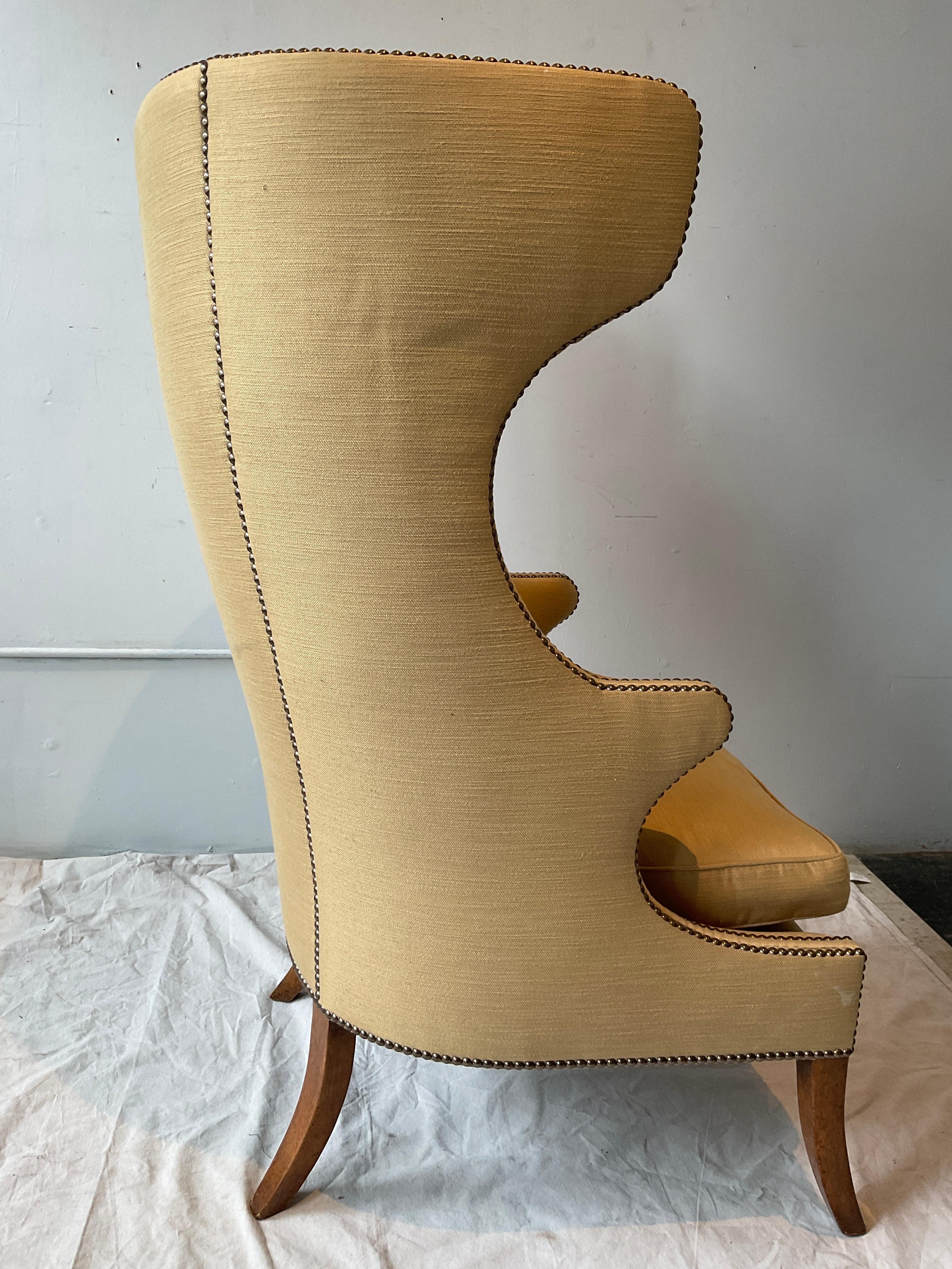 Fabric Dennis & Leen Wingback Chair