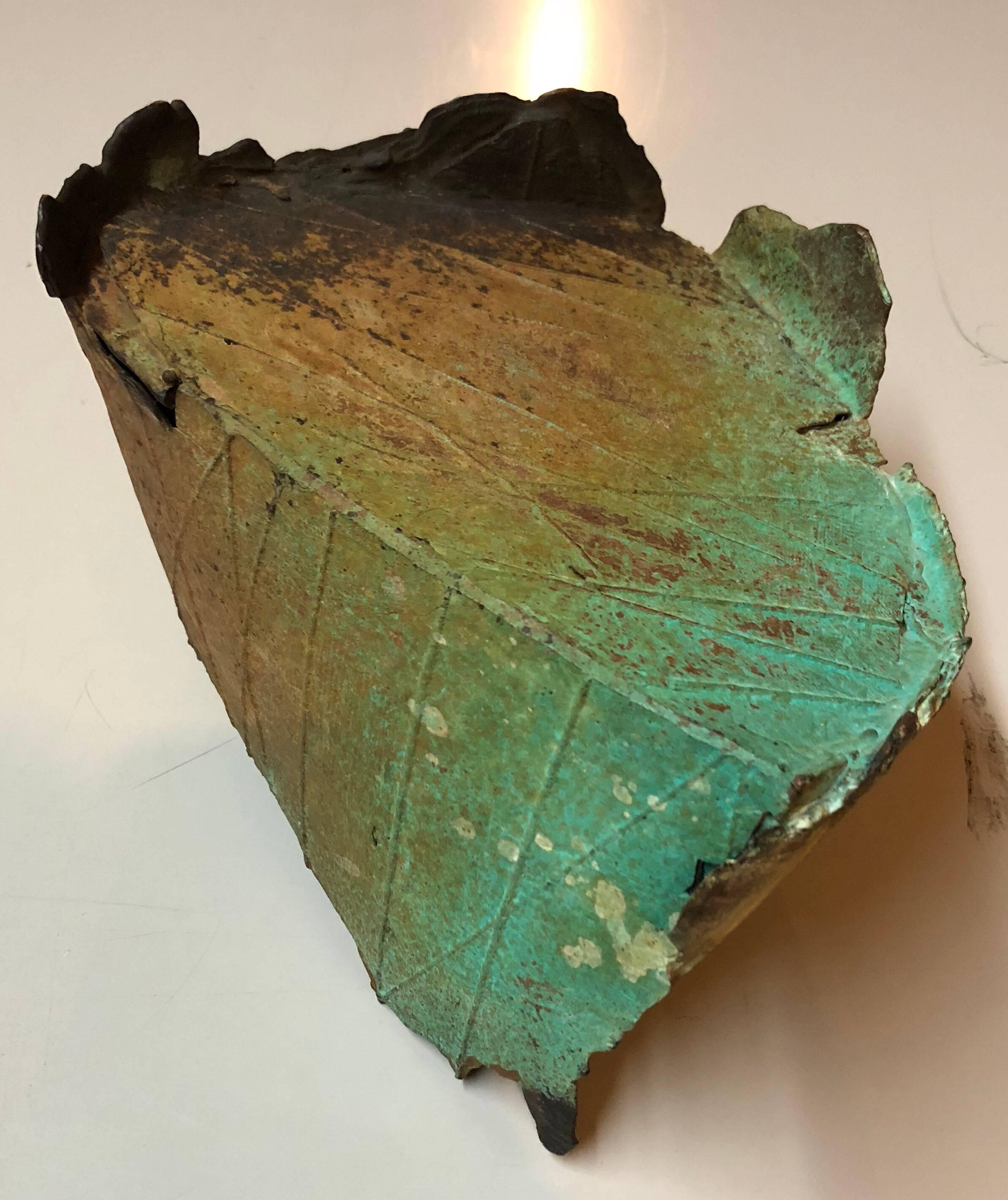 It has a variegated patina and texture to it. It does not appear to be signed. It was exhibited at Patricia Sweetow gallery in San Francisco.


Dennis Leon, was a San Francisco Bay Area sculptor and art instructor
Mr. Leon was chairman of the