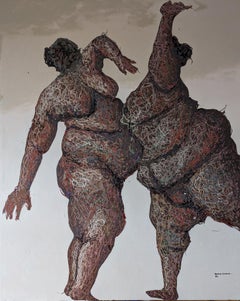 Compadre 1 - Siglo XXI, Contemporáneo, Figurativo, Neoexpresionismo, Esmalte