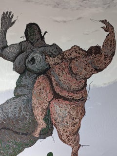 Compadre 2 - Siglo XXI, Contemporáneo, Figurativo, Neoexpresionismo, Esmalte