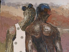 Dogged - Siglo XXI, Contemporáneo, Neoexpresionismo, Acrílico, Esmalte, Amor