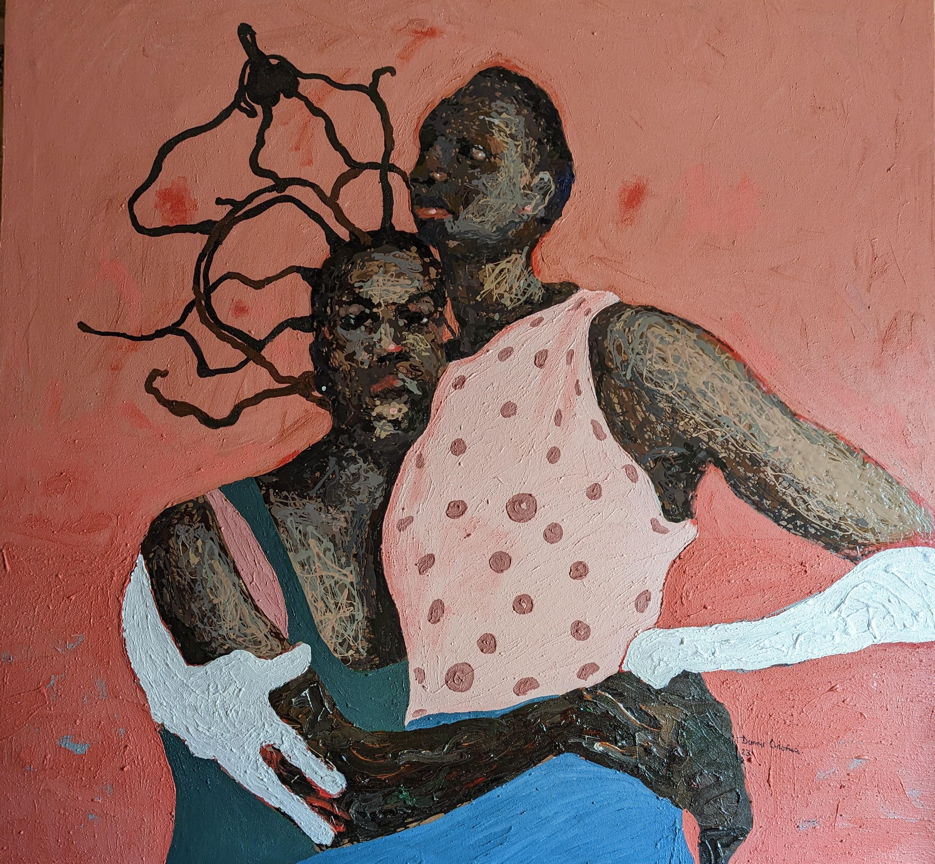 Dennis Onofua Figurative Painting - In Times Like This
