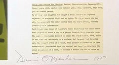 Dennis Oppenheim - Color applications for Chandra, Édition limitée signée