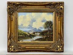 Mountain & Lake in Ireland Countryside - Oil Painting by Northern Irish Artist